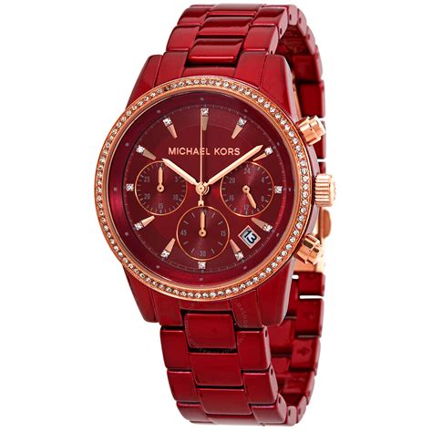 red dial michael kors watch|Michael Kors red watches.